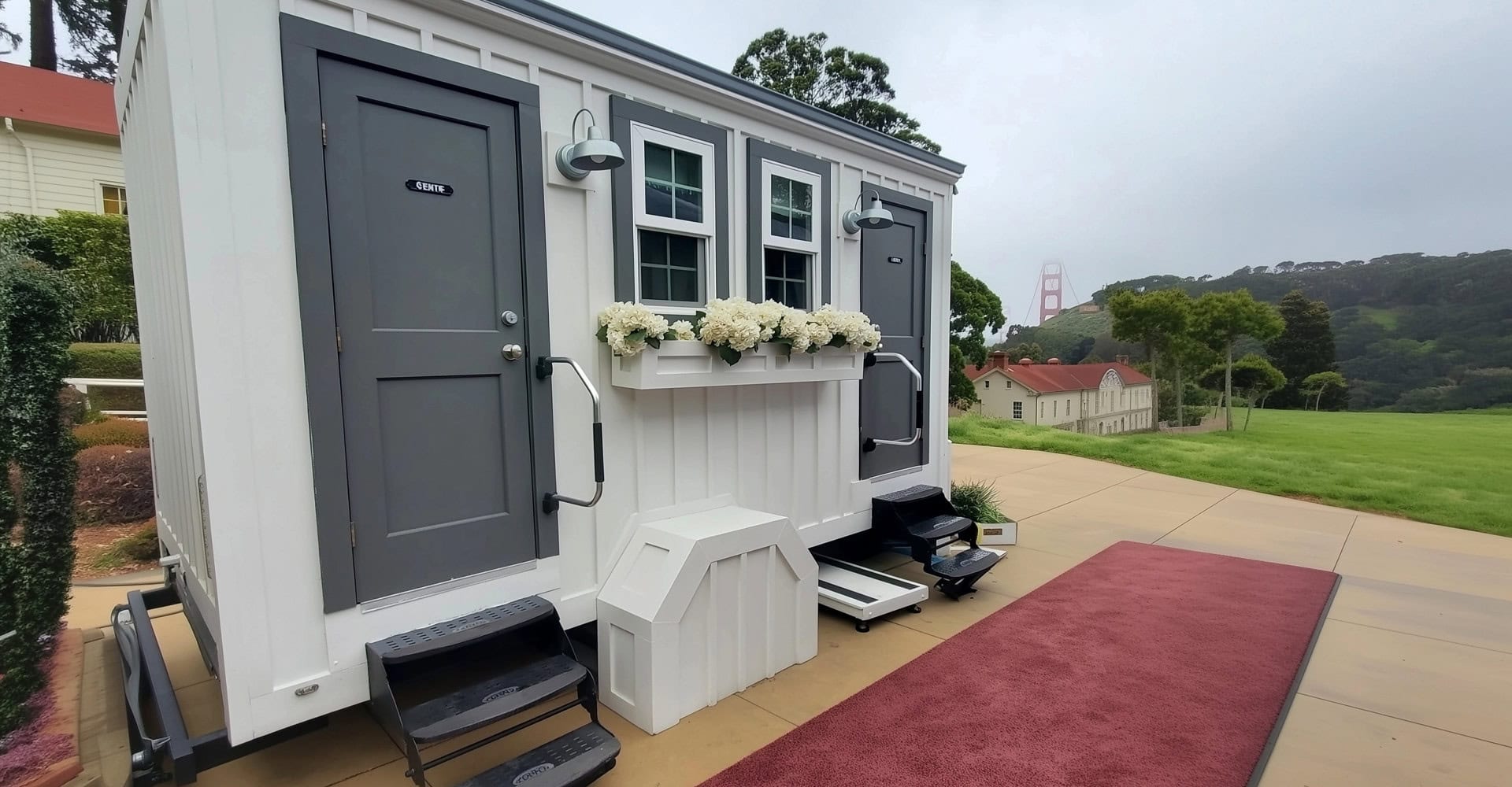 12-foot Water Cottage luxury restroom trailer exterior