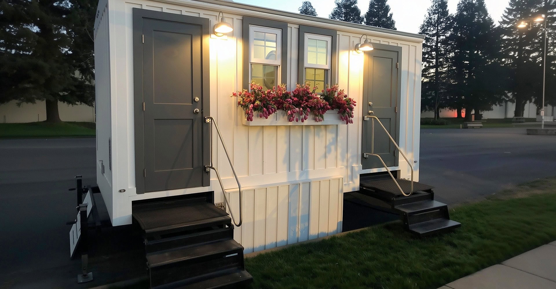 16-foot Water Cottage luxury restroom trailer exterior