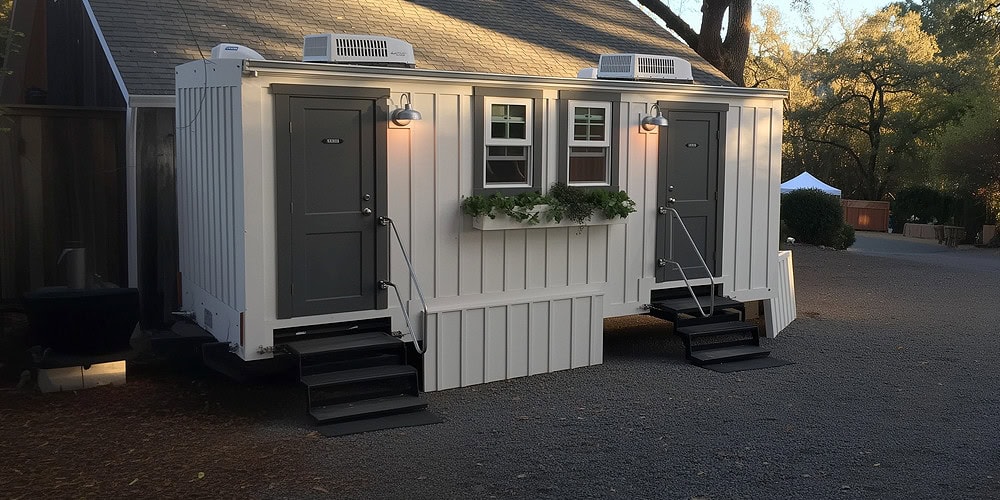 18-foot Water Cottage luxury restroom trailer exterior